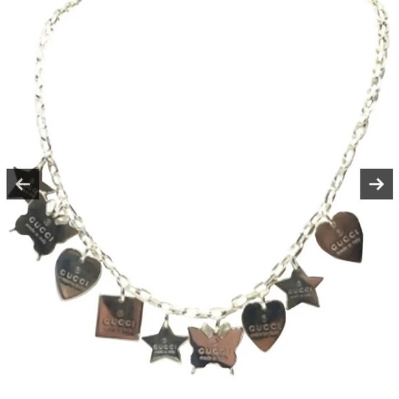 Gucci Sterling Silver Charm and Logo Stamp Authentic Necklace! Comes with box! - Picture 8 of 10